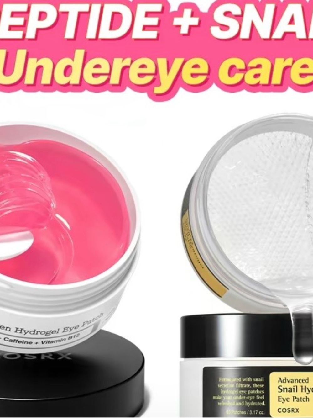 3 pck COSRX Viral Eye Patche Discovery –Peptide, PDRN & Snail Hydrogel Under Eye - Picture 10 of 14
